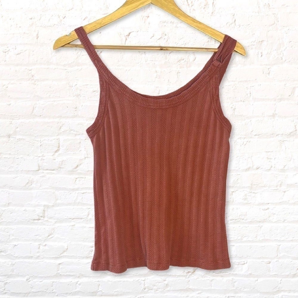 Universal Thread Copper Double Strap Knit Tank Top Size XS New